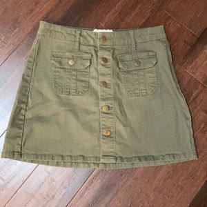 Altar’d State mini army green skirt